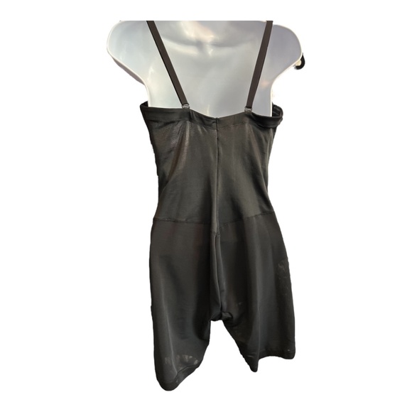 EUC JONES WEAR Black & Cream Floral Mid Length Dress Sz 14 + Flexees Shapewear - Picture 13 of 15